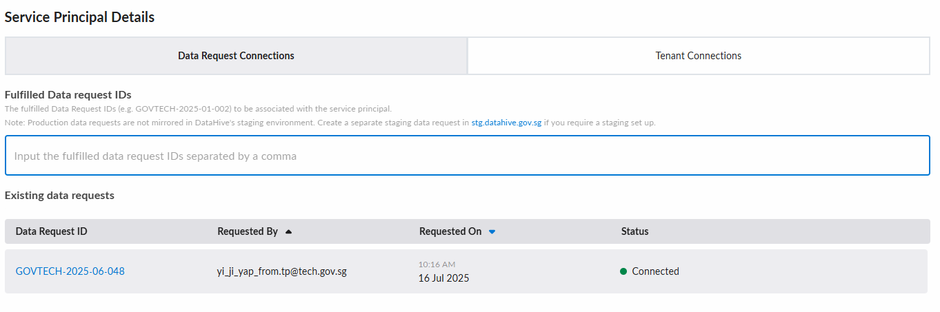 Add more data request