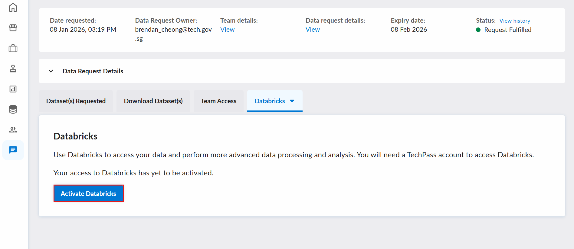 Activate Databricks Workspace