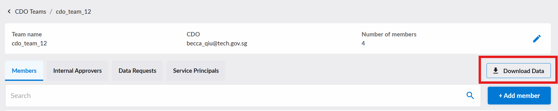 CDO team report download
