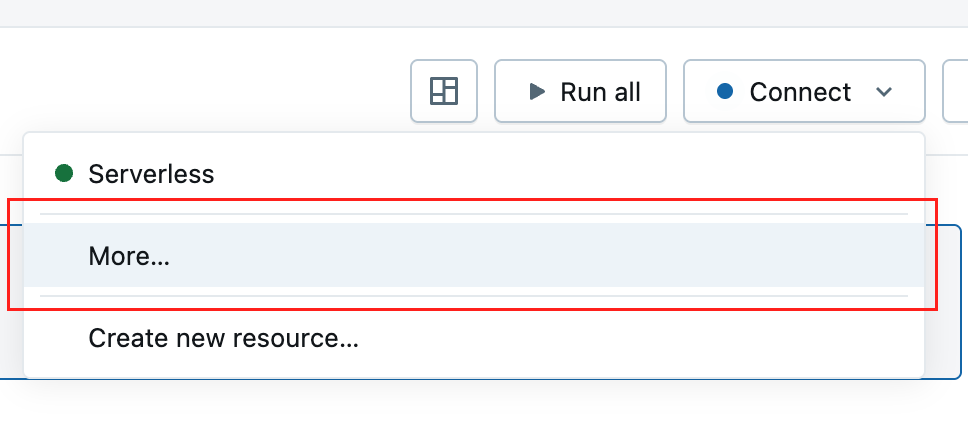 Cluster selection without shared spark cluster