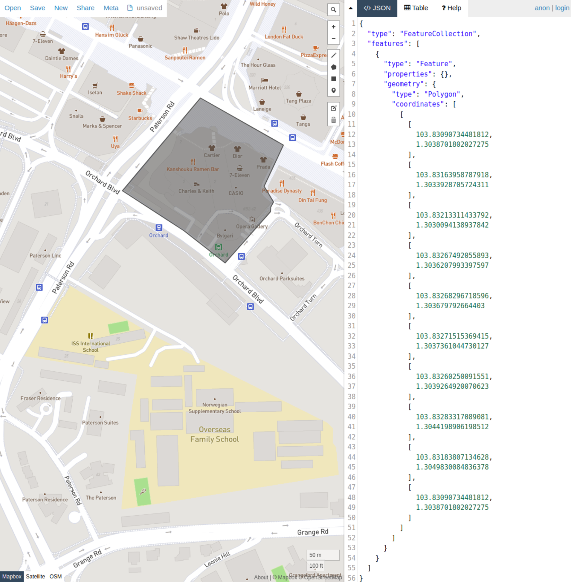 Draw GeoJson