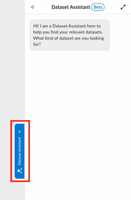 Floating panel open with chat interface
