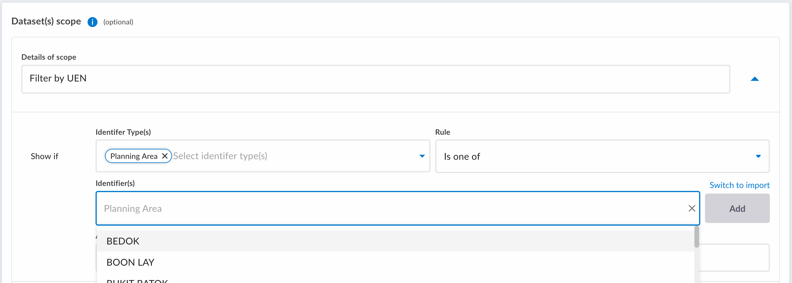Scope Filter Enumerated